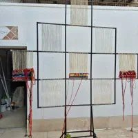 مجسمه فلزی نماد بز کوهی در گلیم سیرجان|گلیم، جاجیم، گبه|کرمان, |دیوار