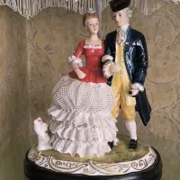 مجسمه آباژور چینی آنتیک|مجسمه، تندیس، ماکت|تهران, شهرک آتی شهر|دیوار