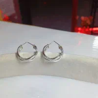 گوشواره نقره مدل طلا