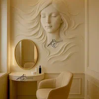 گچبری مدرن(اجرای طرح برجسته روی دیوارمنزل ومحل کار|خدمات پیشه و مهارت|گرمسار, |دیوار