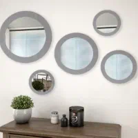 آینه گرد ۵ تکه قابMDF در ۳ رنگ|آینه|اسلامشهر, شهرک امام حسین (میان آباد)|دیوار