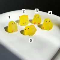 (مجسمه)عروسک جوجه شبتاب مات رزینی روداشبردی