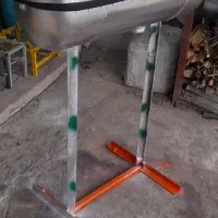 ساخت منقل کباب با ورق کلفت. ساخت تک شعله