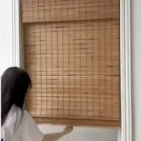 ۲ عدد پرده بامبو