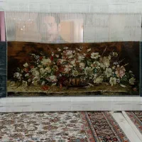 تابلو فرش گل سنگی|تابلو فرش|سنندج, |دیوار