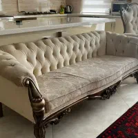 فروش مبلمان ۱۰ نفره به همراه میزناهارخوری۶ نفره|مبلمان خانگی و میز عسلی|تهران, آبشار تهران (دریاچه)|دیوار