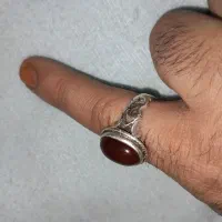 انگشتر نقره عقیق یمن سرخ