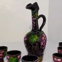 پارچ وفنجون بسیارقدیمی سفالی