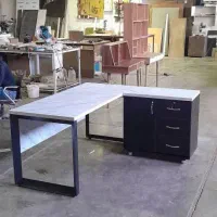 میز نگین طوسی 150*90|دفتر کار|کرج, کارخانه قند|دیوار