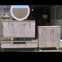 آینه کنسول و میز تی وی و جاکفشی و آینه قدی|بوفه، ویترین، کنسول|کرج, شهرک جهان‌نما|دیوار