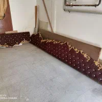 سه عدد پرده اطلسی ،کتیبه به همراه پرده|پرده، رانر، رومیزی|بروجرد, |دیوار