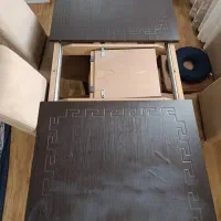 میز وصندلی غذاخوری ۶نفره میز به ۸نفره هم میشه|میز و صندلی غذاخوری|شلمان, |دیوار