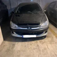 کاپوت ۲۰۶ چاکدار سپر جلوی فابریک ۲۰۶ نقره‌ای