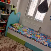 سرویس خواب ۴ تیکه نوجوان|تخت و صندلی بچه|کرج, شهرک یاس شمالی|دیوار