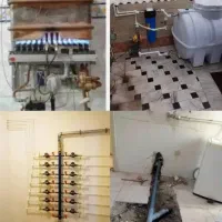 لوله کش گاز کشی آب رسانی پکیج نصب شیرآلات پمپ منبع