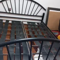 تخت 2 نفره فلزی  همراه خوش خواب