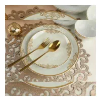 سرویس چینی طرح ماکان‌ طلایی