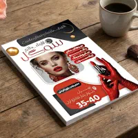 تراکت رنگی آرایشگاه زنانه کاشت ناخن و خدمات آرایش