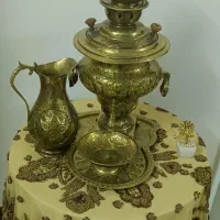 سماور تمام برنج و سنگین تخفیف خورد فقط 9تومن