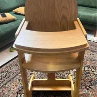 صندلی غذای چوبی کودک|تخت و صندلی بچه|تهران, گلستان (شهرک راه آهن)|دیوار