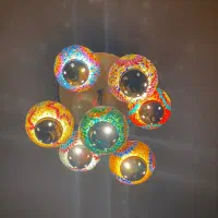 لوستر سقفی سبک‌مراکشی|لوستر و چراغ آویز|باقرشهر, |دیوار