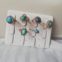 انگشتر زنانه باسنگ فیروزه|جواهرات|نیشابور, پاستور|دیوار