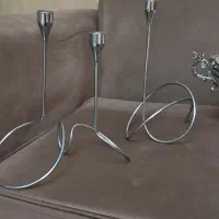 میوه خوری و شیرینی خوری سیلور با دوعدد شمعدان|ظروف سرو و پذیرایی|تهران, نارمک جنوبی|دیوار