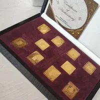 پلاک های نقره با روکش طلا