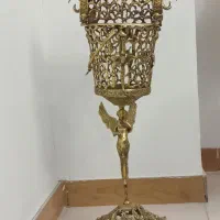جا دستمال و سطل برنجی