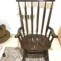 صندلی راک چوبی