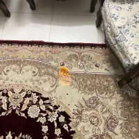 فرش بازمینه گلی