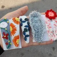 گیره مو و دیوار کوب گلدوزی