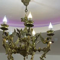 ۲ عدد لوستر برنز فرشته پنج شاخه