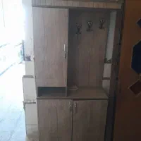 جاکفشی و دوعدد کمد جالباس چوب گرد