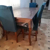 میز ناهار خوری ۸ نفره|میز و صندلی غذاخوری|لشت نشا, |دیوار