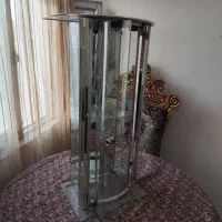 ویترین کوچک دو طبقه شیشه ای