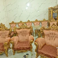 مبل سلطنتی ۹ نفره همراه نهارخوری ۶ نفره