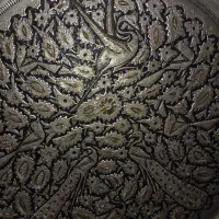 سینی مسی قلمکار|کلکسیون اشیاء عتیقه|یزد, |دیوار