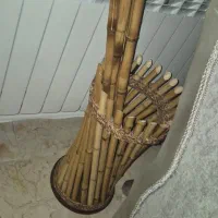 گلدان و ۵ عدد بامبو