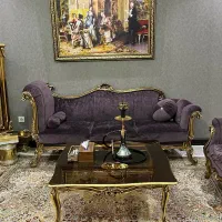 مبل راحتی استیل ۷نفره به همراه عسلی|مبلمان خانگی و میز عسلی|تهران, اوقاف|دیوار
