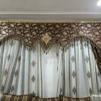 سه عدد پرده اطلسی ،کتیبه به همراه پرده|پرده، رانر، رومیزی|بروجرد, |دیوار