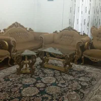 مبلمان ۷نفره با میز وسط و ۲تا گل میز کوچک|مبلمان خانگی و میز عسلی|اهواز, کوی شهروند|دیوار