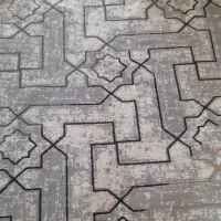 پادری  گلیم  گرد  یک متر دریک متر  نونو