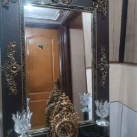 آینه کنسول‌شمعدان|بوفه، ویترین، کنسول|اصفهان, جنیران (لادان)|دیوار