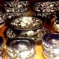 سفال طرح دار شیک سنتی  برای دکور و استفاده روزمره