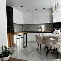 طراحی کابینت پولیش روکش چوب پلی اورتان انزو ممبران