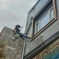 پیچ رولپلاک نما آپارتمان ایزوگام آب بندی داربست