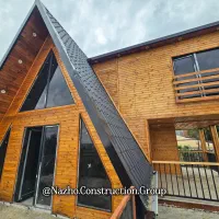 ساخت ویلا چوبی لوکس،کلبه چوبی،محوطه سازی،اقامتگاه