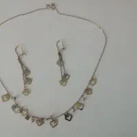 ست گردنی و گوشواره طلا