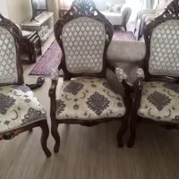 مبل چوبی سلطنتی 9 نفره|مبلمان خانگی و میز عسلی|کرمانشاه, |دیوار